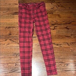 American Eagle Plaid Jegging